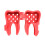 Electric Toothbrush Head Protective Cover for Brush-Red 1