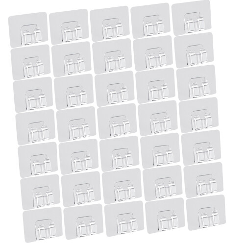100pcs Modern Adhesive Hooks with Strong Backing for String
