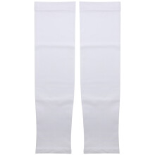 4Pairs Skin-Friendly White Arm Sleeves Elastic Sun Blocking Covers