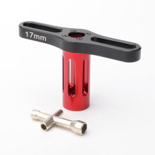 RC Hex Wrench Nut Driver Kit, 17mm Alloy Cross Socket Spanner for 1/8 Scale RC Car Truck Maintenance
