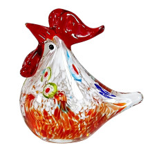 Miniatuur Haan Ornament Handgemaakte Gekleurde Glazuur-Nee. 3