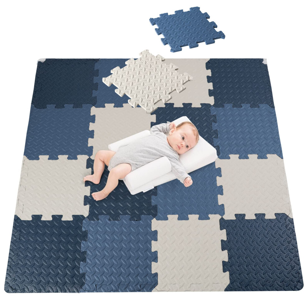 Foam Floor Mats 15 Color NonToxic Interlocking Tiles for Baby Playroom Gym Waterproof Easy Clean