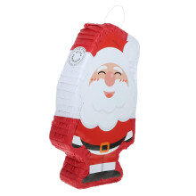 Christmas Pinata Santa Claus Party Decoration Festive Santa Design Fillable Hanging Holiday Decor