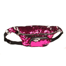 Sequin Fanny Pack for Women with Adjustable Strap, Sparkly Waist Bag for Travel and Crossbody Wear