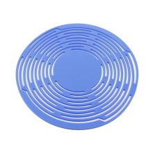 Plastic Folding Wine Bottle Carriers and Coaster with-Blue