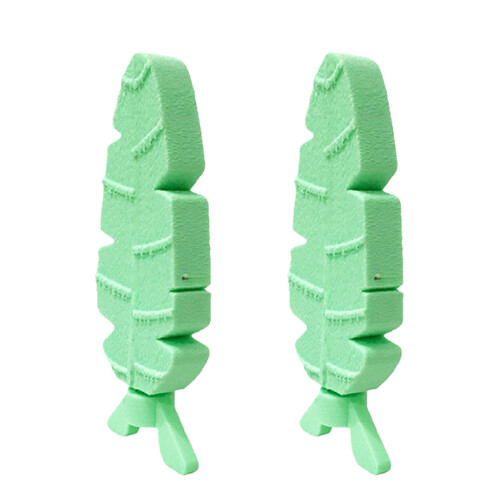 Parrots Perch Chewable Stand For Beak-Green carrot shape