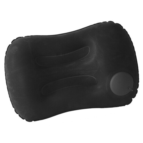 Quick Inflate Deflate Pillow Comfortable For Long Journey-Black