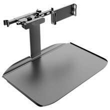 Adjustable Car Seat Tray Table with Large Foldable Surface and Phone Holder for Back Seat Dining