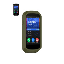 Case for Garmin Edge 1050 Green Shockproof Silicone Cover with Precise Fit and Full Port Access