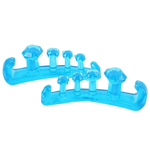 Soft Flexible Silicone Toe Separators Small Size Reusable for Pedicure and Nail Care