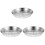 3Sets Stainless Steel Baking Pan for Baking with Draining Rack Silver 5