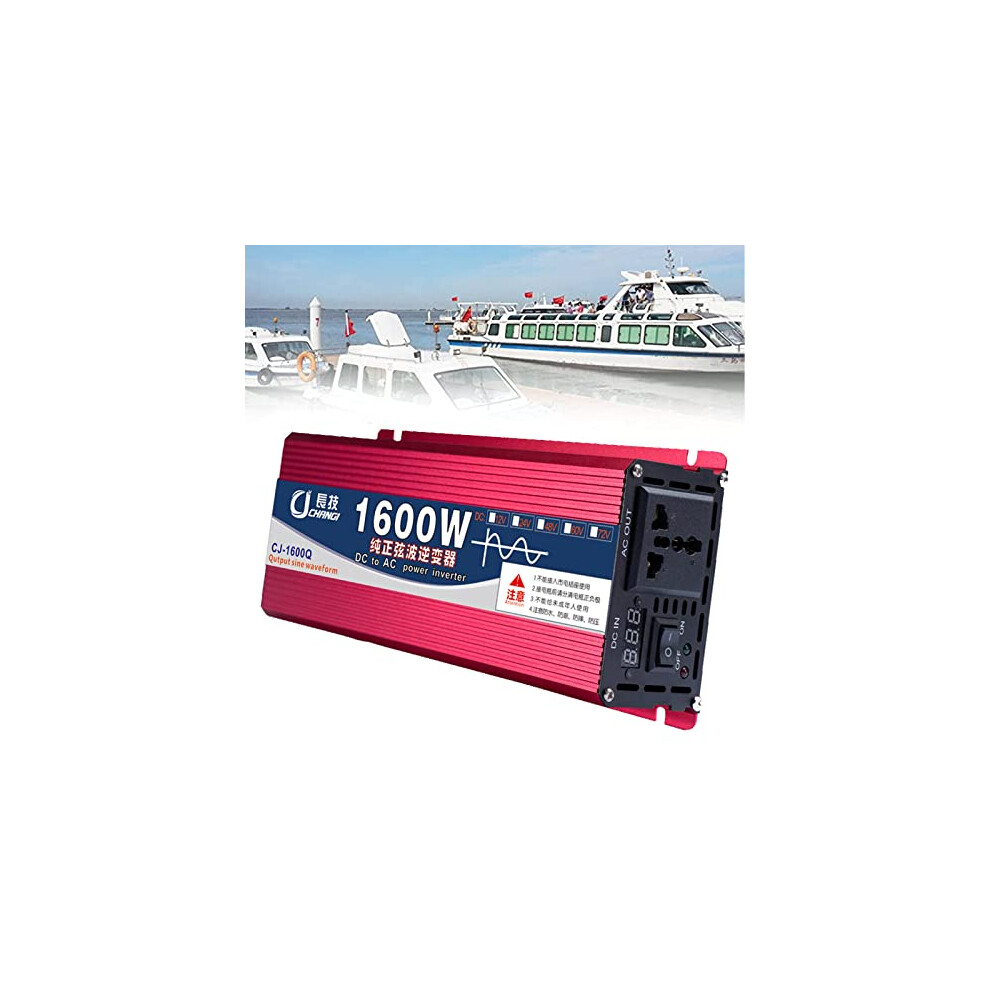 Pure Sine Wave Inverter 3000W 12V 24V To 110V Ac, Efficiency Car Power Inverter With Lcd Display 9330225567714