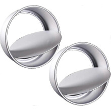 Non-stick Deep Aluminum Round Cake Pan with Removable Bottom for Wedding/birthday/christmas Cake Baking Round Cake Tin Set with Loose Base(2 Pcs, Silv