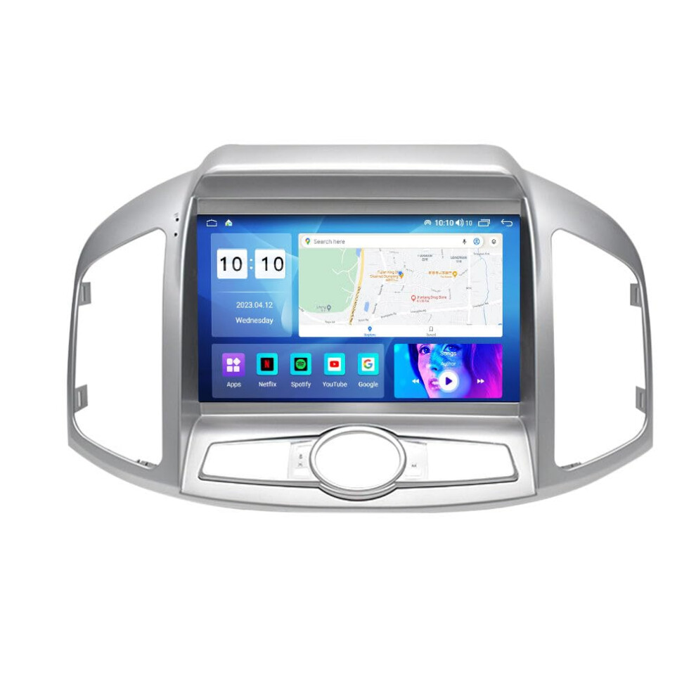 Android Car Stereo For Chevrolet Captiva 2012Â2017, 9ÂInch Qled Touch Screen With Wireless Carplay, Android Auto, Gps Navigation, Hifi Sound 9330225568056