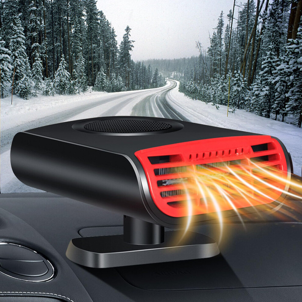 12V Car Heater Defroster With Fast Heating And Cooling Fan, Plug In Cigarette Lighter, 150W Dual Mode For All Vehicles 9330225568186