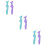 6Pcs Eyeliner Template Stencils Silicone Makeup Guide with Finger Rest 8