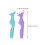 6Pcs Eyeliner Template Stencils Silicone Makeup Guide with Finger Rest 9