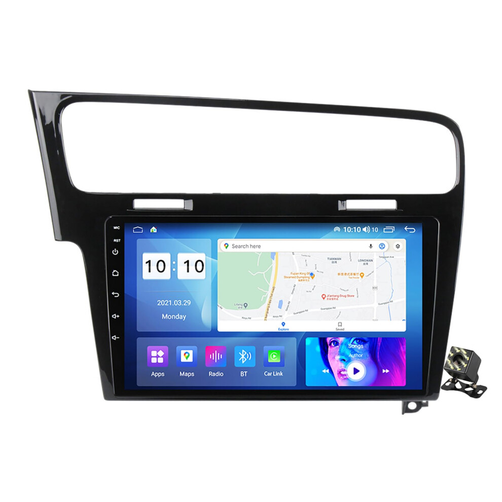Android 12 Car Stereo For Vw Golf 7 2012Â2020, 10' Touchscreen Gps Navigation Head Unit With Wireless Carplay, 4G Wifi, Dsp, M400s 4+64G 9073542230328