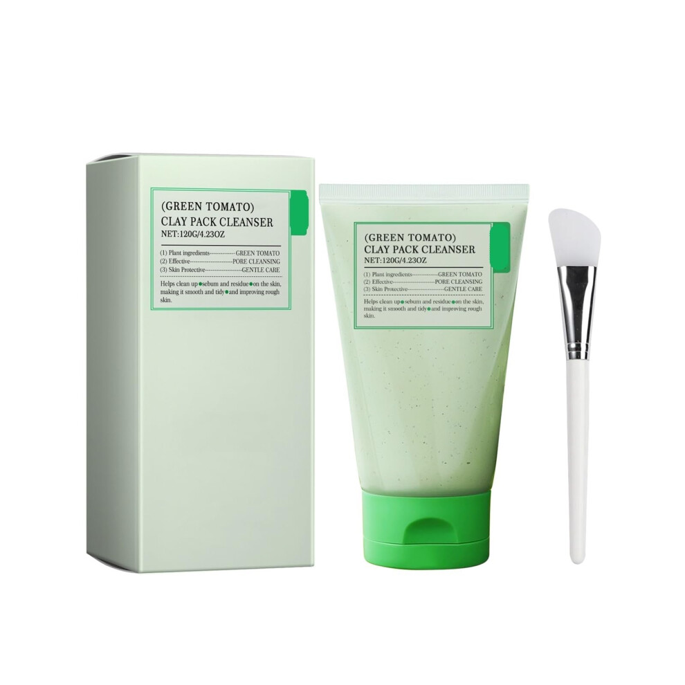 Tomato Face Wash 2PCS Set, Deep Pore Cleansing and Oil Control Facial Cleanser for Bright, Nourished Skin