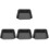 4Pcs Carbon Steel Pizza Baking Pan for Oven Black Nonstick Plate 5