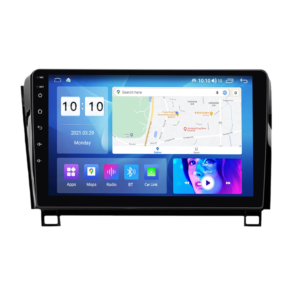 Android 12 Car Stereo For Toyota Tundra 2007Â2013, 9 Inch Ips Touch Screen Gps Navigation With Carplay And Wifi 9073542230502