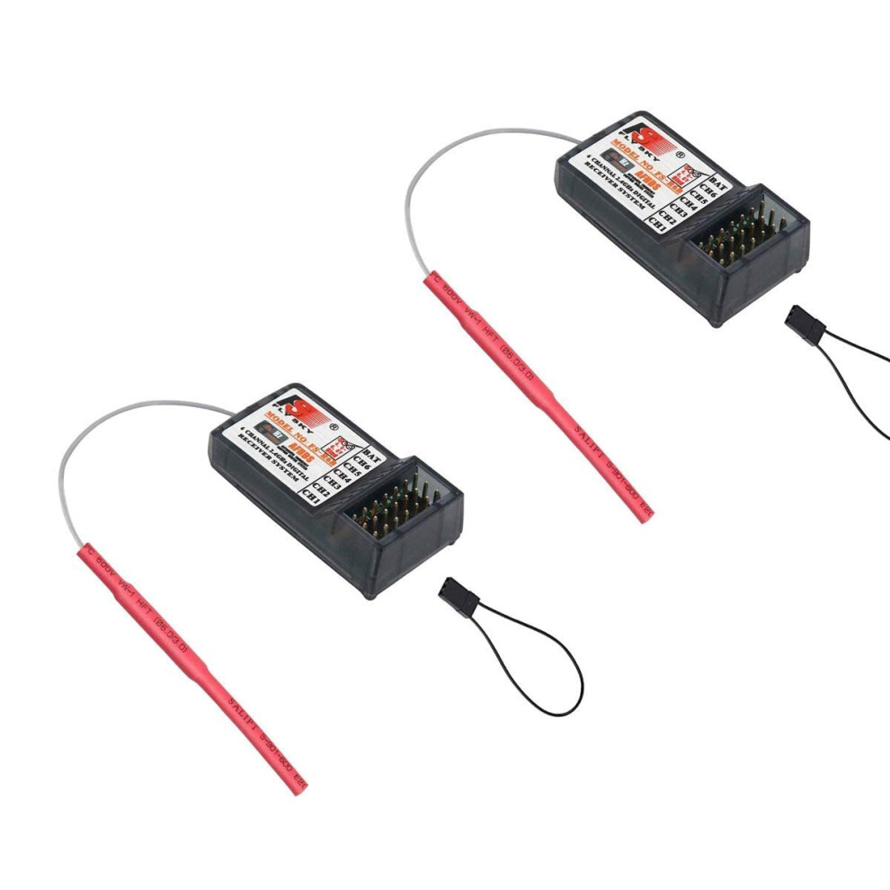 2Pcs Fsr6b 2.4Ghz 6Ch Rc Receiver Stable Radio Link Fast Binding For Flysky Fsi6 Fsi10 9073542272250