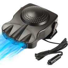12V Car Cooling Fan with Dual Speed Control, 180 Rotating Base and Cigarette Lighter Plug for SUV RV