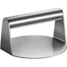 5 Inch Round Stainless Steel Burger Press with Handle, Rust Resistant & Easy to Clean