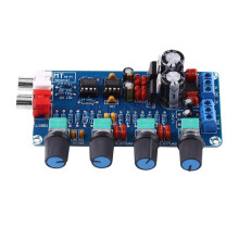 HiFi NE5532 Preamplifier Board Low Noise Dual Channel Tone Control with Filtered Power Supply
