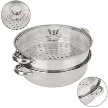 Stainless steel cookware Double steamer cookware Double soup steamer Durable steamer