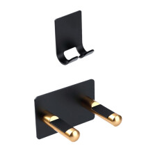Wall Mounted Hair Dryer Holder No Drill Iron Rack for Bathroom Plug Storage and Space Saving Organizer