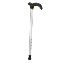 Adjustable Walking Cane for Seniors, Lightweight Foldable Aluminum Stick with Ergonomic Grip and Non‑Slip Base Silver