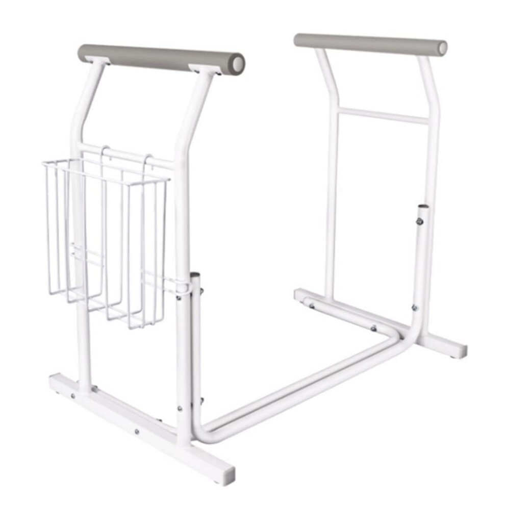Toilet Safety Rails Adjustable NonSlip Armrests Tool Installation Bathroom Grab Bars for Elderly