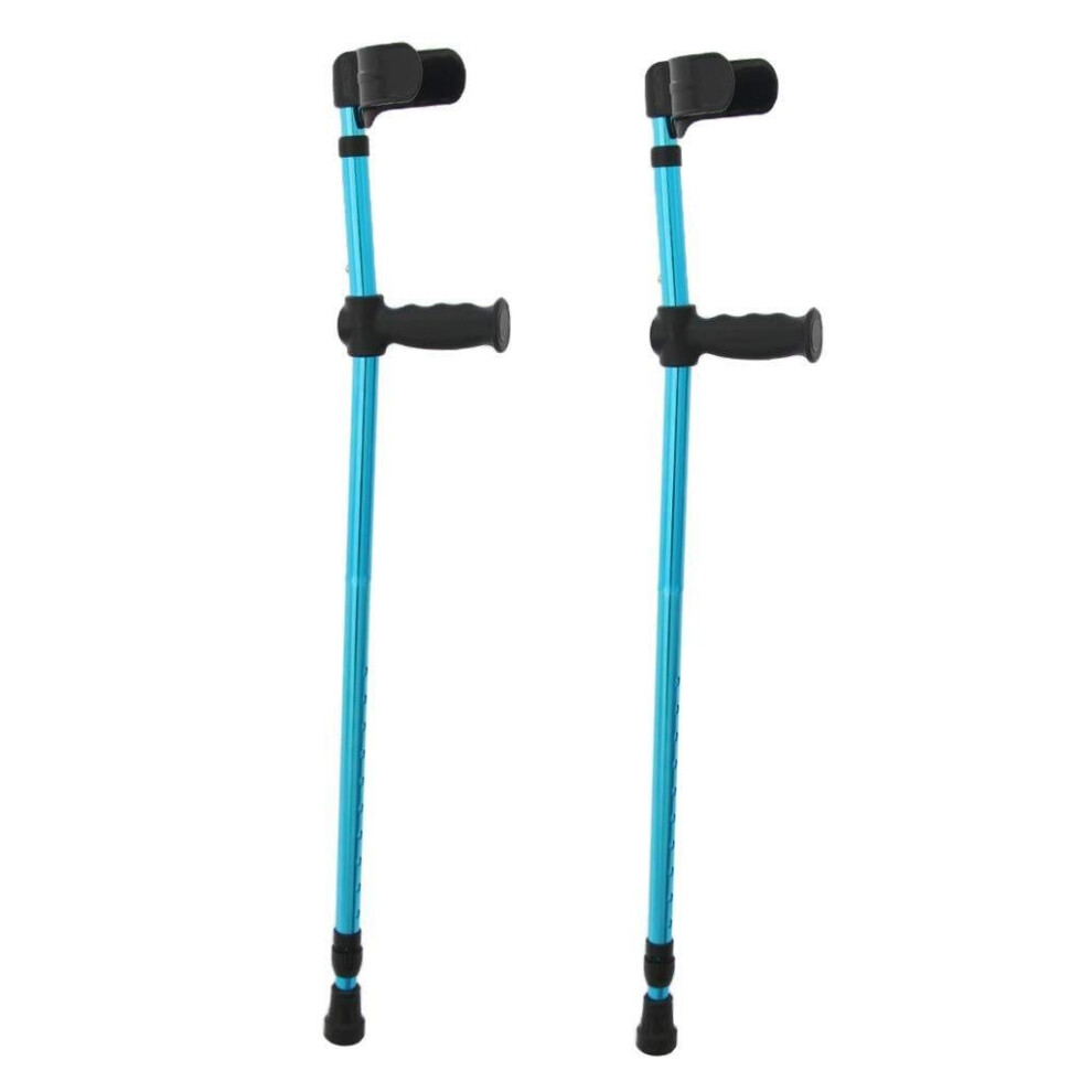 Forearm Crutches Pair for Adults, Lightweight Adjustable Aluminum Arm Crutches with Ergonomic Handles and Non Slip Tips