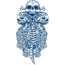 Semi Permanent Tattoo Sticker for Men, Gradual Color Waterproof Realistic Eagle Tiger Dragon Design (GZ628)