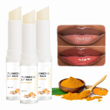 Turmeric Lip Balm for Dark Lips, Lip Lightening Balm for Smokers, Natural Brightening Care 3‑Piece Set