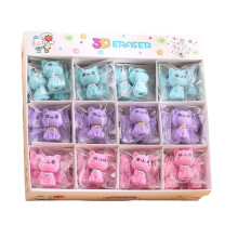 8pcs Cute Cat Shaped Pencil Erasers for Kids, Cartoon School Supplies, Mixed Colors