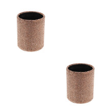 2Pcs Sparkling Golden Makeup Brush Holder & Pen Organizer for Vanity