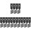 80Pcs Iron Desk Leveler Fasteners Black Table Hardware 1