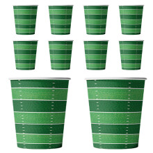 Football Party Supplies Set with Stadium Design Plates Cups Napkins and Waterproof Tablecloth