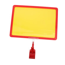 Clip On Tag Holder, DoubleSided Shelf Sign Holder for Retail Stores and Supermarkets, 1 Set