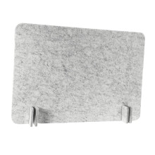 Acoustic NoiseReducing Desk Divider and Desk Privacy Panel for Office or Dorm, Light Gray
