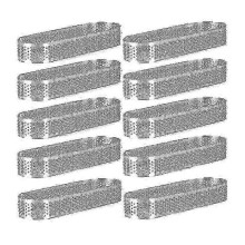 Oval tart ring 10 pack perforated baking pastry mold