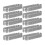 Oval tart ring 10 pack perforated baking pastry mold 1