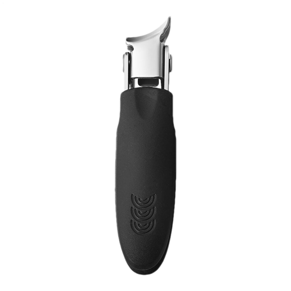 Wide Jaw Toenail Clippers for Thick Nails, Angled Stainless Steel Nail Clippers with NonSlip Grip