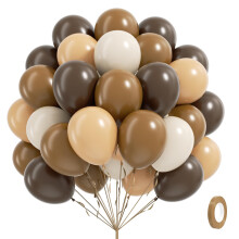 Boho Balloon Garland Kit 60pcs Neutral Coffee Nude Brown Decor Set for Baby Shower and Birthday Party