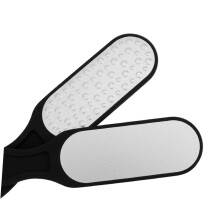 304 Stainless Steel DoubleSided Foot File Set 2PCS for Dead Skin Removal and Smooth Feet