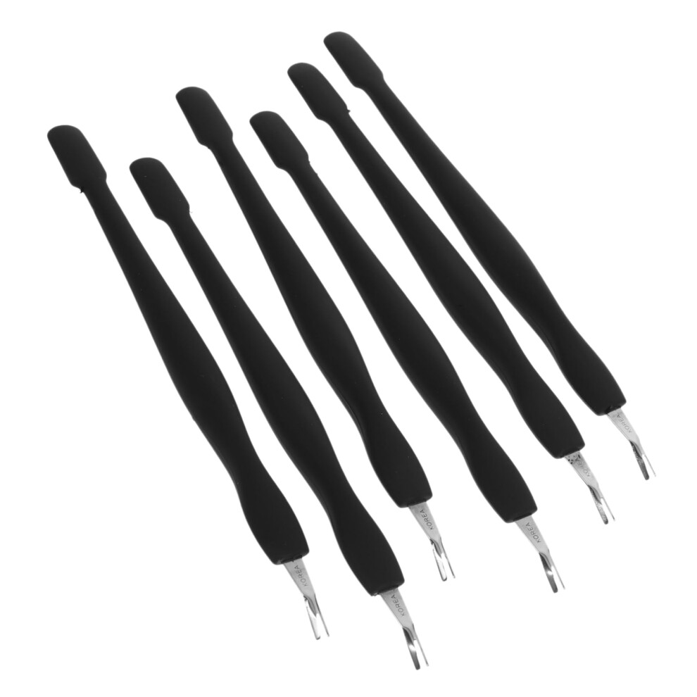 Professional Cuticle Remover Tool Set with Cuticle Pusher, 6Piece Japanese Manicure and Pedicure Kit