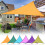 Toldo triangular para proteção solar 3x3x3m em tecido Oxford 2