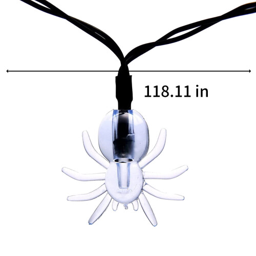 Spider Halloween String Lights 20-LED Battery Operated 2
